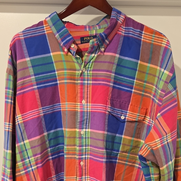 Polo by Ralph Lauren Men's Vibrant Plaid Shirt - Picture 1 of 5